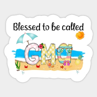 Blessed To Be Called Gma Summer Beach Happy Mother's Sticker